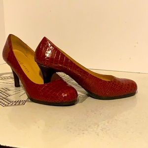 Faux alligator heels